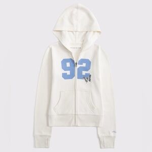 Abercrombie Kids Girls Slim Full-Zip Hoodie, NWT, Size 11/12